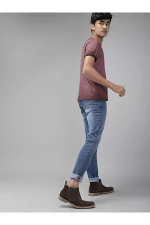 Roadster Boys Blue Slim Fit Light Fade Stretchable Jeans