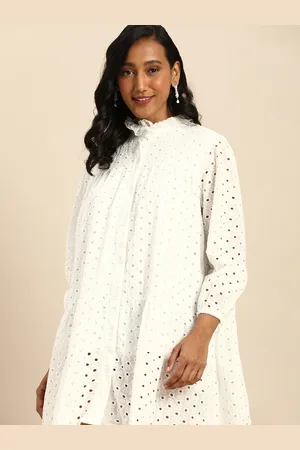 COVER STORY White A-Line Mini Dress