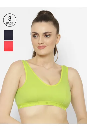 Women's Yellow Sports Bra 3 Pack Bras