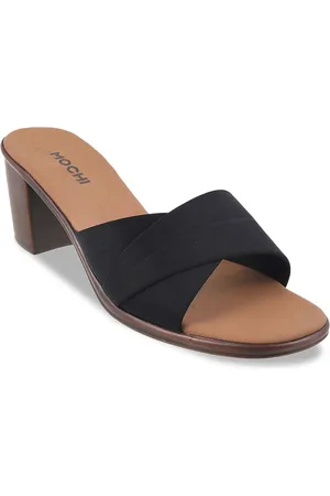 All Things Mochi Women Black Solid Sandals