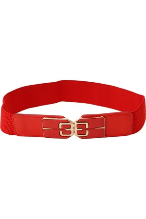 STYLE SHOES Women Red Embellished Belt