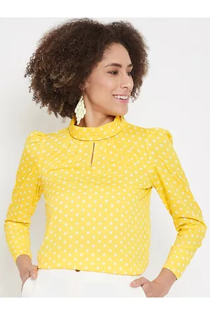 La Zoire Women Yellow Printed Top