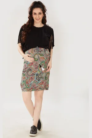 Ketki Dalal Multicoloured Ethnic Motifs Halter Neck Fringed Maternity Sheath Dress