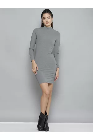 Sassafras Grey Bodycon Dress