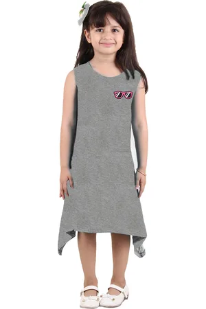 Kids On Board Grey & Pink A-Line Dress