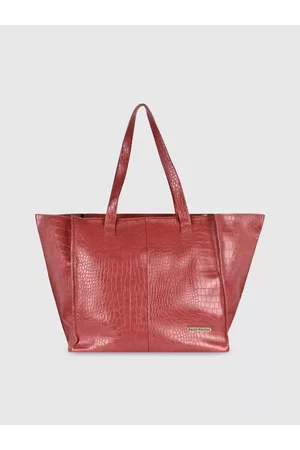 Bagsy Malone Red PU Oversized Swagger Shoulder Bag