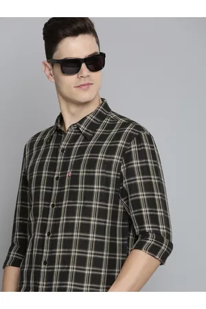 Levi's Black & White Slim Fit Checks Shirt