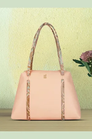 Baggit Pink Solid Handheld Bag
