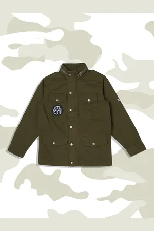 Pepe Jeans Boys Olive Green Tailored Jacket