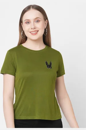 MISH Women Green T-shirt