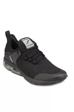 Red Chief Men Black Mesh Running Shoes
