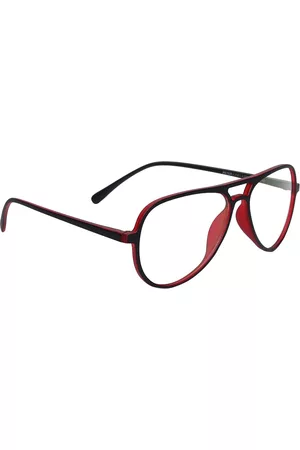 Peter Jones Eyewear Unisex Red Anti Glare Aviator Computer Glasses