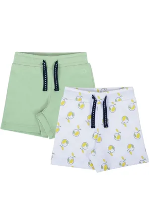 My Milestones Girls Pack Of 2 Low-Rise Pure Cotton Shorts