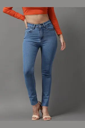SHOWOFF Women Blue Jean Skinny Fit High-Rise Stretchable Jeans