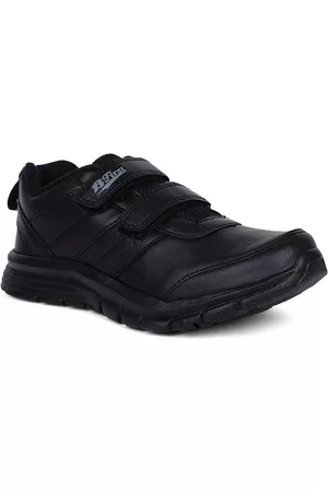 Bata Boys Black Velcro School Sneakers