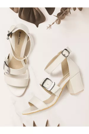 Marc Loire Women Off-White Solid Sandals