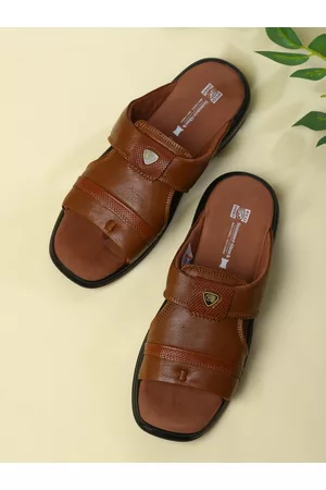 Red Chief Men Brown Comfort Sandals