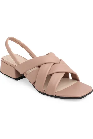 Ecco Womens Contemporary Odrose Leather Regular Heeled Sandals