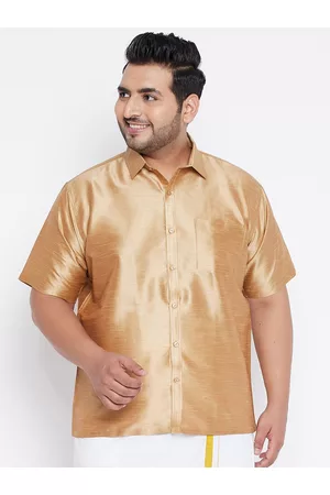 Vastramay Men Rose Gold Premium Casual Shirt