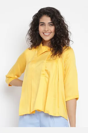am ma Yellow Shirt Style Top