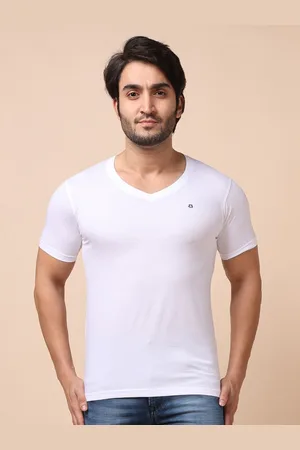 berry blues Men Solid Cotton T-shirt