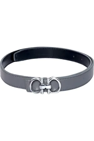 thickskin Girls Grey Textured PU Belt