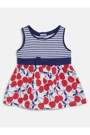 chicco Girls Navy Blue Floral Dress