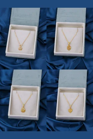 Brandsoon Set Of 4 Gold-Plated Brass Feather Chains