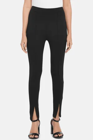 PEOPLE Women Black Skinny Fit Trousers