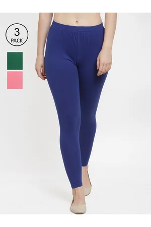 Jinfo Women Pack Of 3 Solid Ankle-Length Leggings