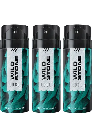 Wild Stone Men Pack of 3 Edge Deodorant - 150 ml Each