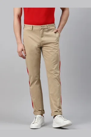 Tommy Hilfiger Men Khaki Slim Fit Chinos Trousers