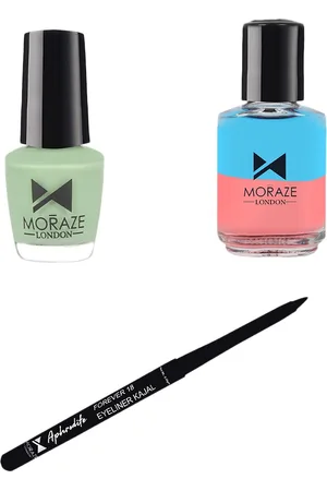 Moraze Set of 3 Nail Polish + Kajal & Nail Polish Remover