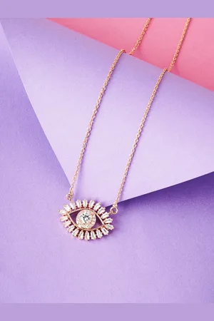 HOT AND BOLD Gold-Plated & White Necklace