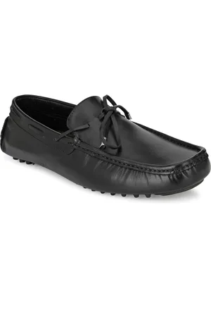 San Frissco Men Black Driving Shoes