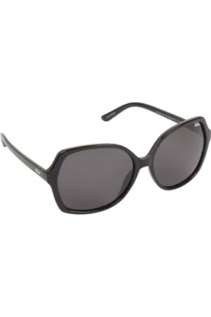 Lee Cooper Women Sunglasses - Women Grey Lens & Black Oversized Sunglasses with Polarised Lens LC9164NTPOL BLK-Black