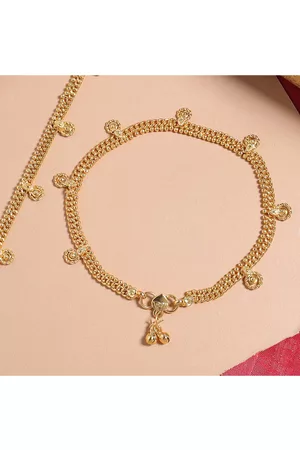 Shoshaa Women Gold-Plated Anklet