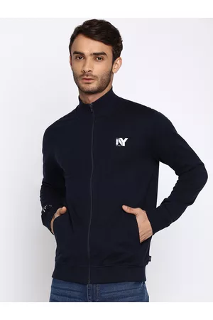Lee Men Navy Blue Sweatshirt
