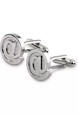 PELUCHE Men Silver-Toned Cufflinks