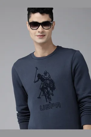Ralph Lauren Men Blue Brand Logo Printed Sweatshirt