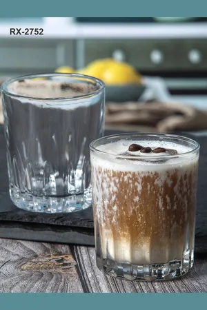 Roxx Set Of 6 Transparent Solid Opera Glass Tumbler 215 Ml