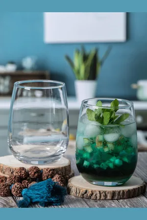 Roxx Set Of 6 Transparent Solid Glass Tumbler