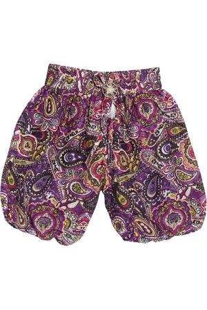 Sweet Angel Girls Floral Printed Loose Fit Shorts