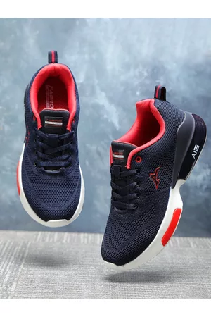 ABROS Shoes Boys Navy Blue & Red AI 2 N Running Shoes