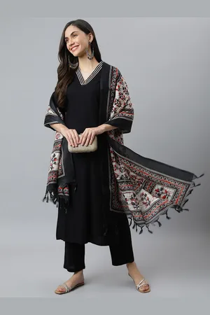 DEEBACO Women Kurta with Trouser & With Dupatta Set