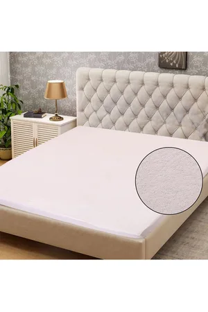 Pum Pum White Solid Single Size Waterproof Mattress Protector