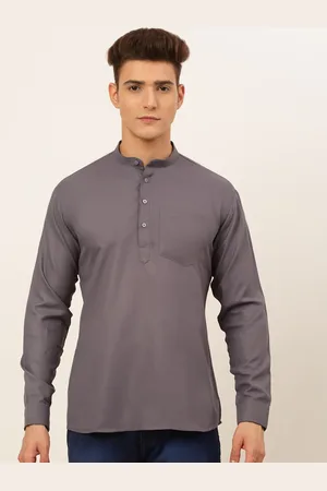 Jompers Men Grey Slim Fit Casual Shirt