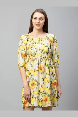 Globus Yellow Floral Dress