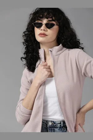 Roadster Women Lavender Solid Sweatshirt
