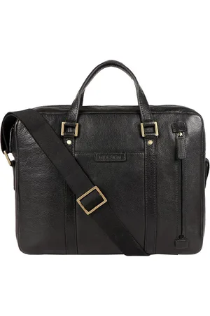 Hidesign Men Black Messenger Bag
